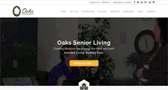 Desktop Screenshot of oaksseniorliving.com